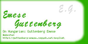 emese guttenberg business card